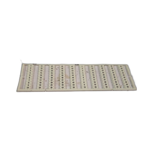 CARD MARKER WHITE NUMBERED 1-50 VERTICAL