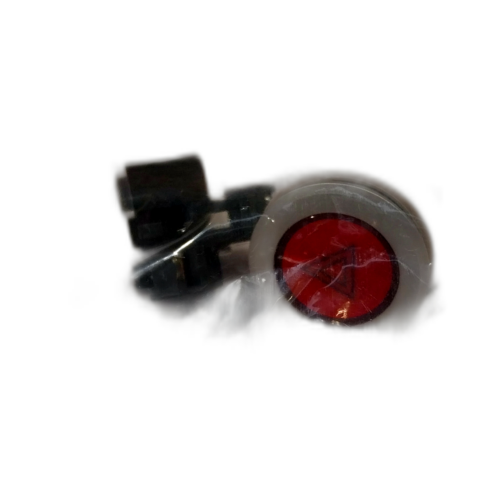 PUSHBUTTON, RED LATCHING FLUSHMOUNT WITH