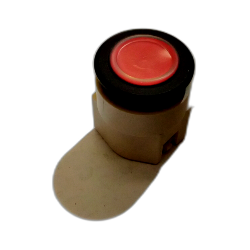 RED MOM. PUSHBUTTON, ALUMINIUM LENS, BLA