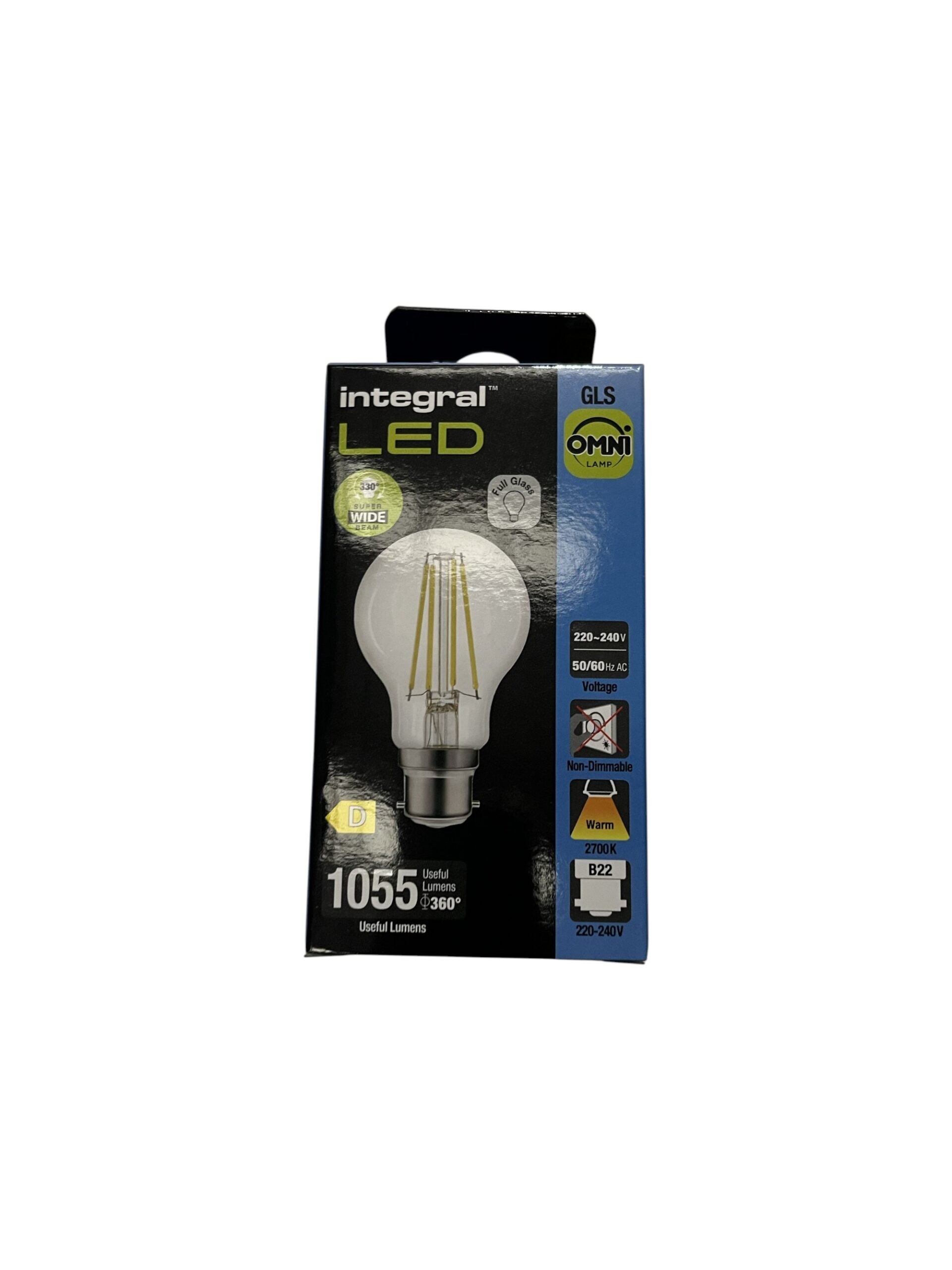 FILAMENT LED GLS 8.5W 1055LM B22D CLEAR