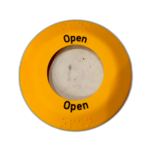 LACQUERED YELLOW BEZEL ROUND