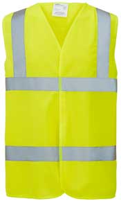 HI VIS VEST YELLOW LGE
