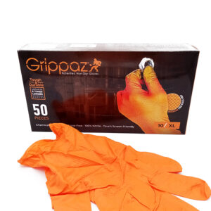 GLOVES, NITRILE SIZE 10 ORANGE X50