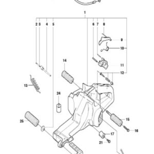 Husqvarna 3120 XP 36in Chainsaw Fuel Tank Assembly