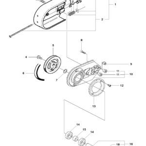 Husqvarna K1250 14in Rail Saw Belt Tensioner Assembly