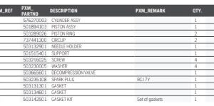 Husqvarna 3120 XP 36in Chainsaw Cylinder Piston