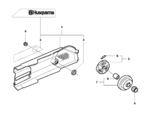 Husqvarna K1250 14in Rail Saw Belt Guard