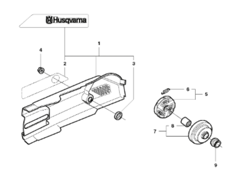 Husqvarna K1250 14in Rail Saw Belt Guard