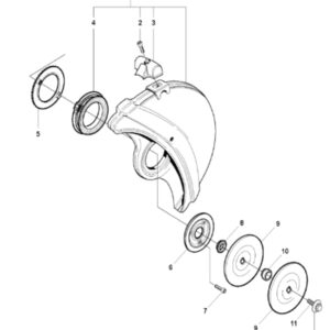 Husqvarna K1250 14in Rail Saw Wheel Guard