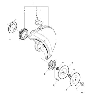 Husqvarna K1250 14in Rail Saw Wheel Guard