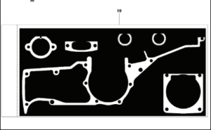 Husqvarna K1260 14inch Rail Saw Cylinder Assembly
