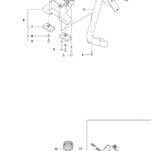 Husqvarna K1260 14inch Rail Saw Bracket