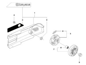 Husqvarna K1260 14inch Rail Saw Clutch Assembly