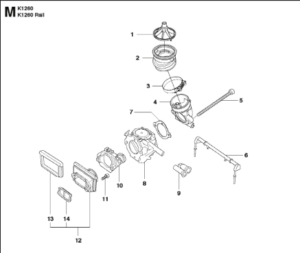 Husqvarna K1260 14inch Rail Saw Carburettor