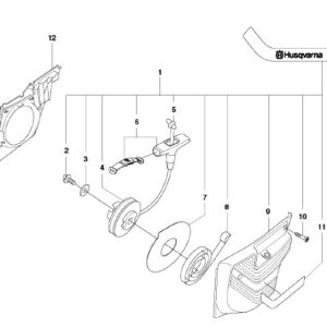 Husqvarna K1270 14in Rail Saw Starter Assembly
