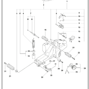 Husqvarna K1270 14in Rail Saw Fuel Tank Assembly