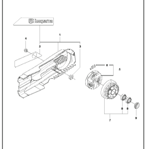 Husqvarna K1270 14in Rail Saw Clutch Assembly