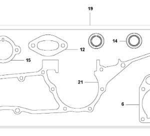 Husqvarna K1270 14in Rail Saw Piston Assembly