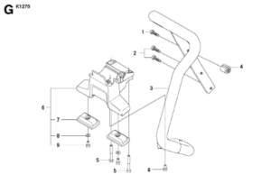 Husqvarna K1270 14in Rail Saw Bracket