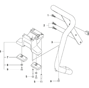 Husqvarna K1270 14in Rail Saw Bracket