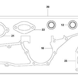 Husqvarna K1270 14in Rail Saw Crankcase Assembly