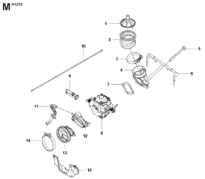 Husqvarna K1270 14in Rail Saw Gasket Assembly