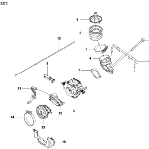 Husqvarna K1270 14in Rail Saw Gasket Assembly