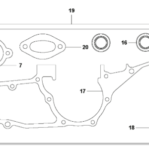 Husqvarna K1270 14in Rail Saw Gasket Assembly