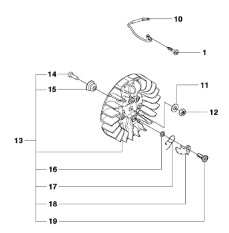 Husqvarna K760 12in 2-Stroke Disc Cutter Ignition System