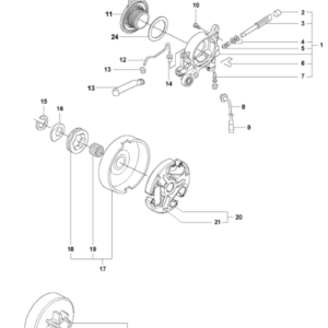 Husqvarna 365 X-TORQ Chainsaw Clutch & Oil Pump