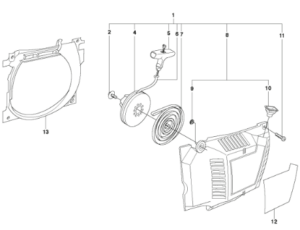 Husqvarna 365 X-TORQ Chainsaw Starter Assembly