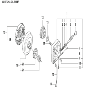 Husqvarna 395XP 2 Stroke 24 and 28in Chainsaw Clutch & Oil Pump
