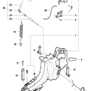 Husqvarna 395XP 2 Stroke 24 and 28in Chainsaw Fuel Tank