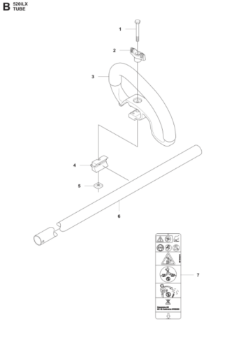 Husqvarna 520ILX 36v Strimmer Tube