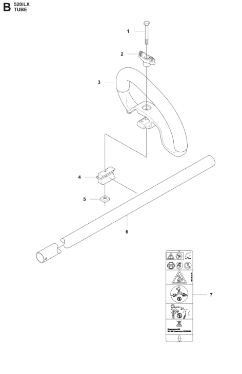 Husqvarna 520ILX 36v Strimmer Tube