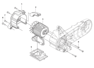 Husqvarna K1 PACE 94V 14'' Circular Saw Motor Cover