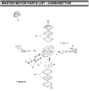 New Master 35® Petrol/Gasoline Impact Wrench Carburettor
