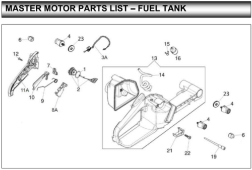 New Master 35® Petrol/Gasoline Impact Wrench Fuel Tank