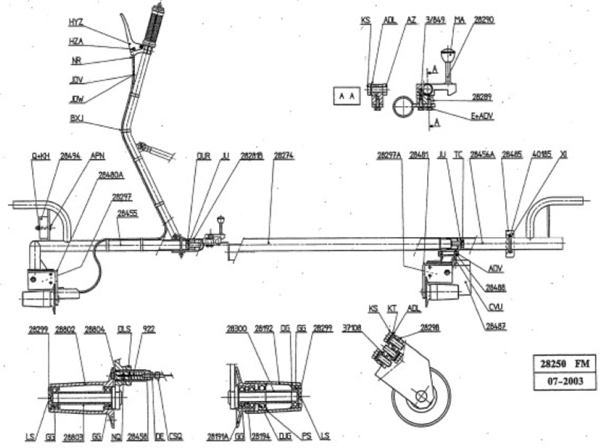 Geismar MV3 Rail Profile Grinder Base