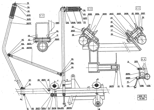 Geismar MV3 Rail Profile Grinder Trolley