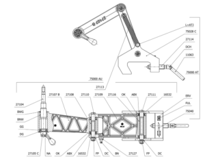 NR85-325 Geismar MTZ350 14 Inch Railsaw Con Rod