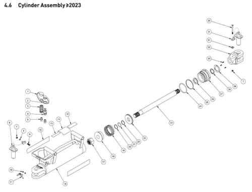 Permaquip Stressor Cylinder Assembly (2023 Onwards)