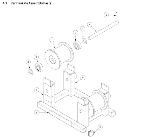Permaquip Permaskate Assembly Parts