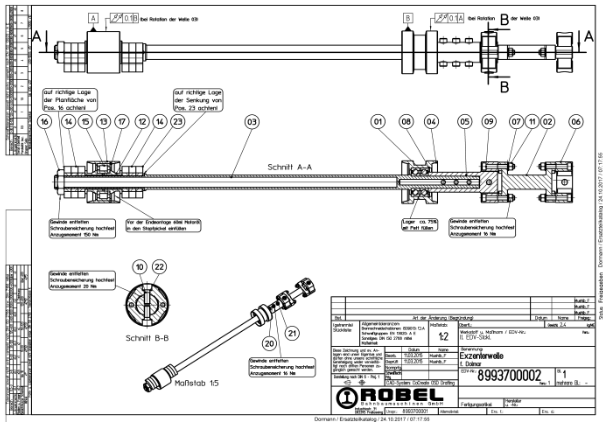 Plasser Robel Eccentric Shaft