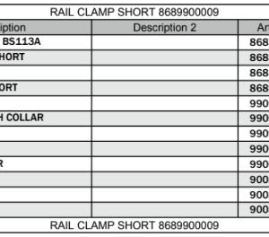 Plasser Robel Rail Clamp Short 68.05