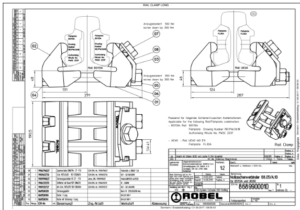 Plasser Robel Rail Clamp Long 68.05