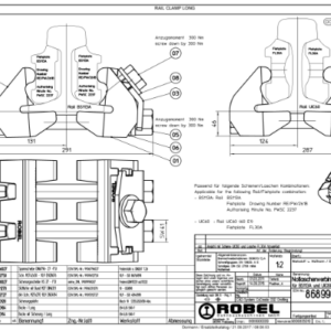 Plasser Robel Rail Clamp Long 68.05