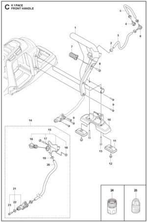 Husqvarna K1 PACE 94V 14'' Front Handle