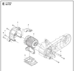Husqvarna K1 PACE 94V 14'' Motor