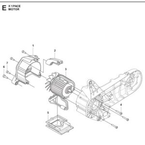 Husqvarna K1 PACE 94V 14'' Motor